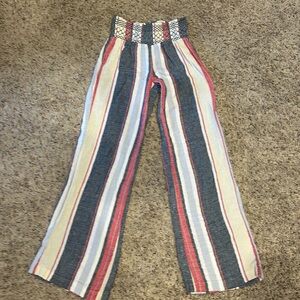 Multicolored linen pants